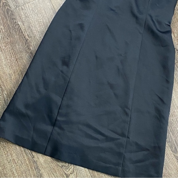 Alex Evenings Dress Women 12 Black Acetate Sleeveless Knee Length Formal Sheath - Picture 5 of 14